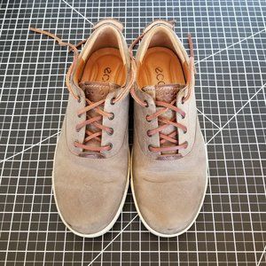 ECCO Men's Taupe / Brown Leather Sneaker